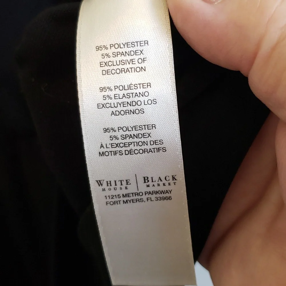 White House Black Market Sleeveless Metallic Embroidered V Neck Peplum Top - Picture 11 of 14